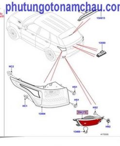Đèn phản quang cản Land Rover Range Rover Sport 2014 - LR043985