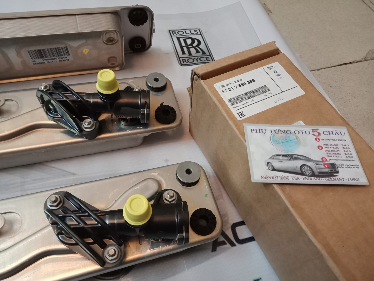 Két Làm Mát Dầu Hộp Số BMW 17217553389 (5)