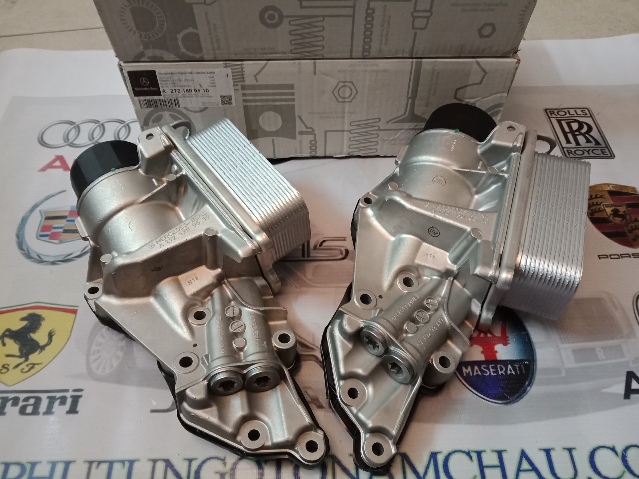 Két Làm Mát Dầu Mercedes 2721800510 (1)