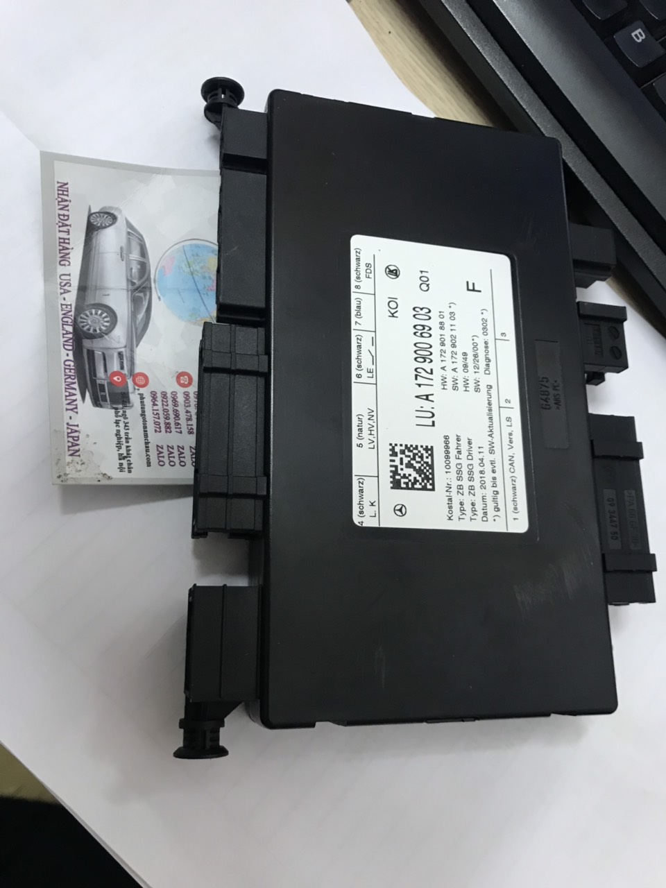 Hộp điều Khiển Ghế Trước LH Mercedes C300 A1729006903