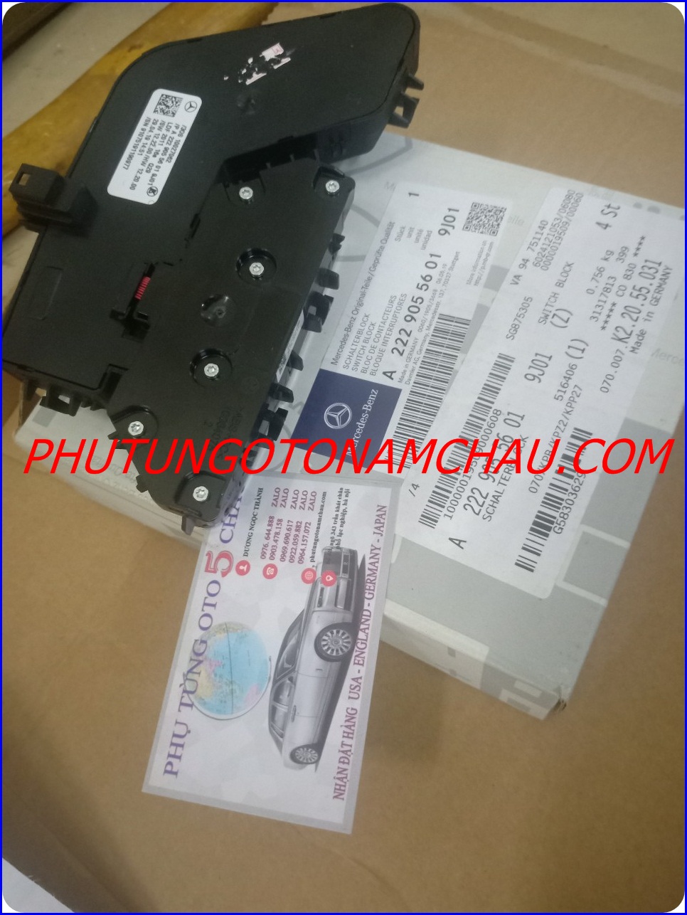 Công Tắc Chỉnh Ghế Trước RH A2229055601