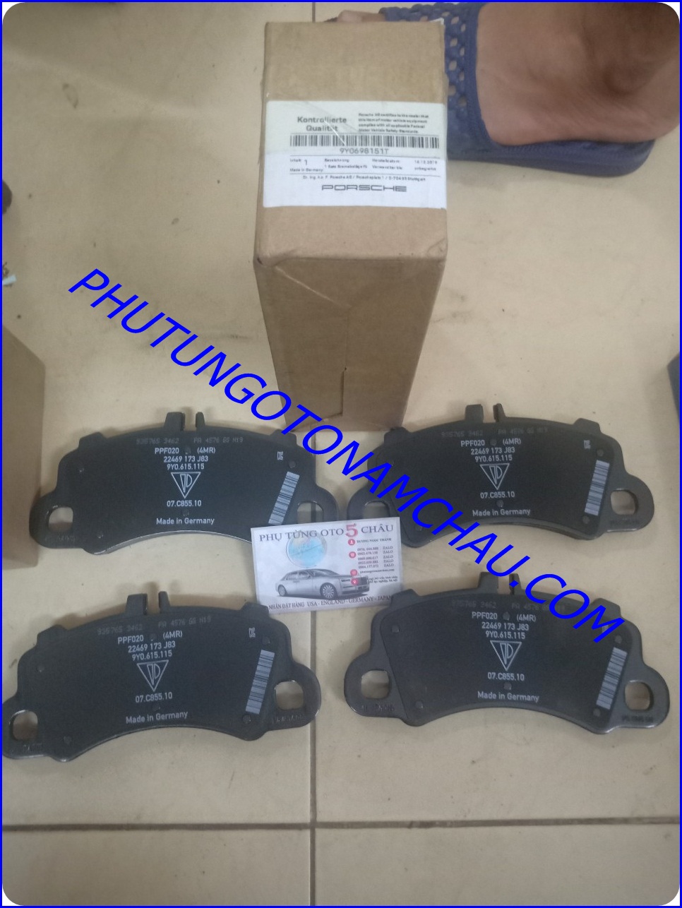 Má Phanh Trước Cayenne Mono-Turbo 9YA 2018 9Y0698151