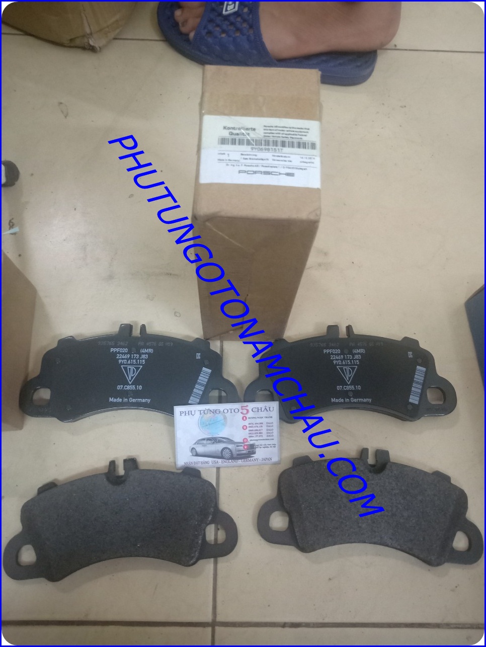 Má Phanh Trước Cayenne Mono-Turbo 9YA 2018 9Y0698151T