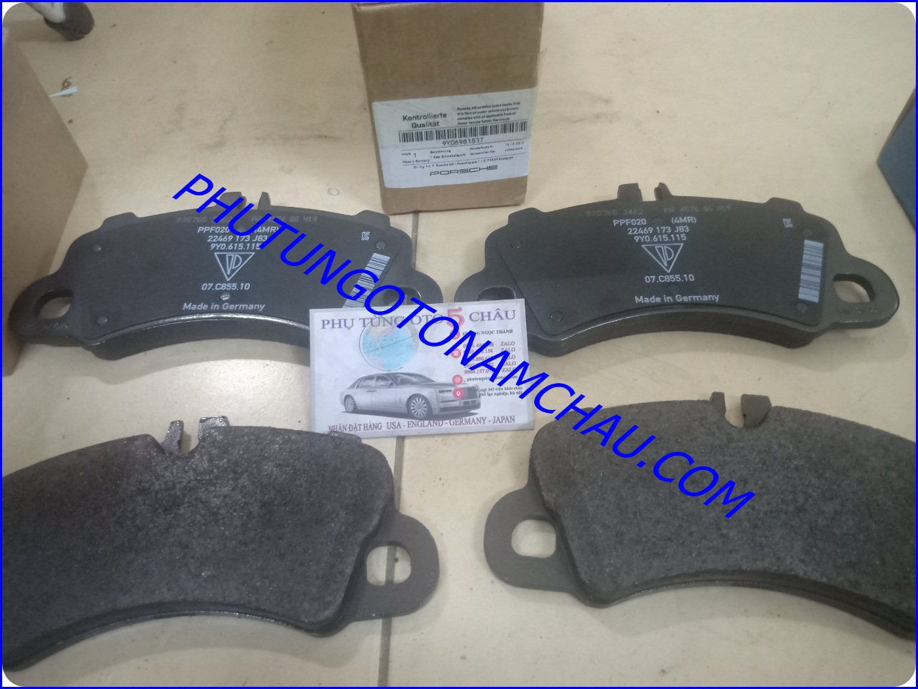 Má Phanh Trước Cayenne Mono-Turbo 9YA 9Y0698151T