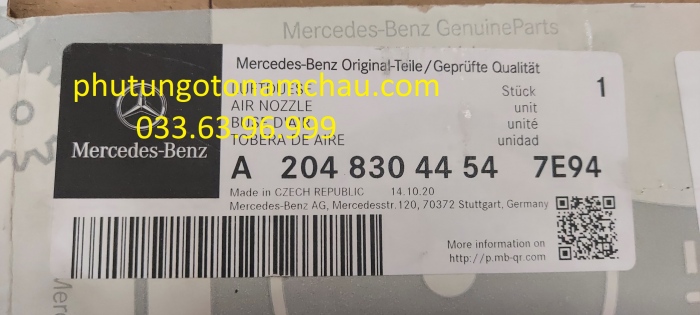 A2048304454 7E94 Cửa Gió điều Hòa Yên Ngựa Merc W204 (2)