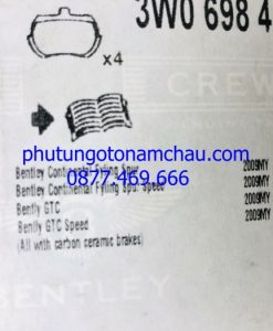 Bentley GT GTC Flying Spur Ceramic Brake Pads 3W0698451E NEW‼ ️..._result