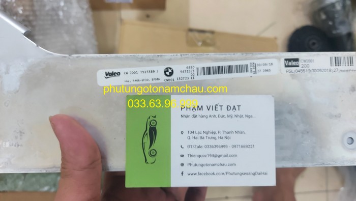 64509471521 Dàn Nóng Liền Pin Lọc Ga BMW F32 330i (4)