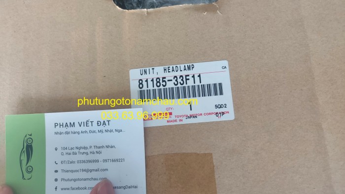 81185-33F11 Đèn Pha Toyota Lexus ES300h (1)